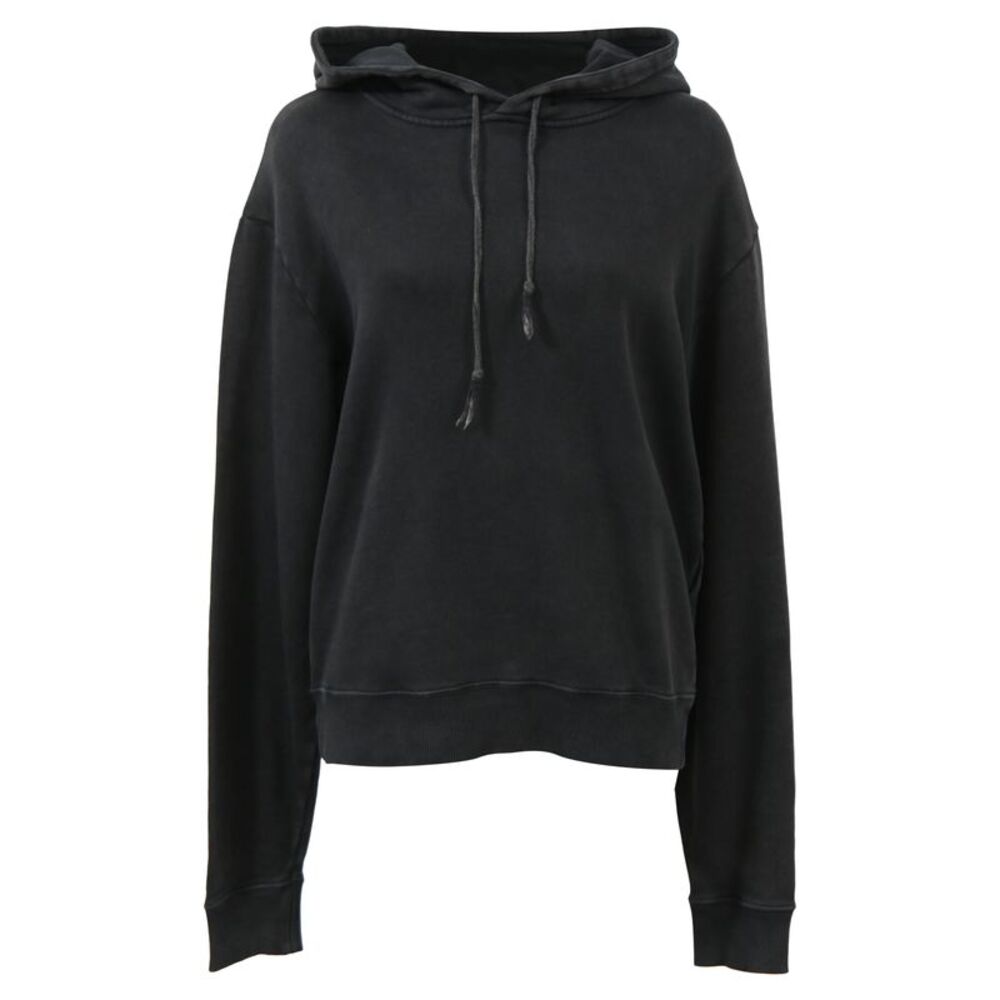 Saint Laurent 1971 Embellished Hoodie in Black cotton